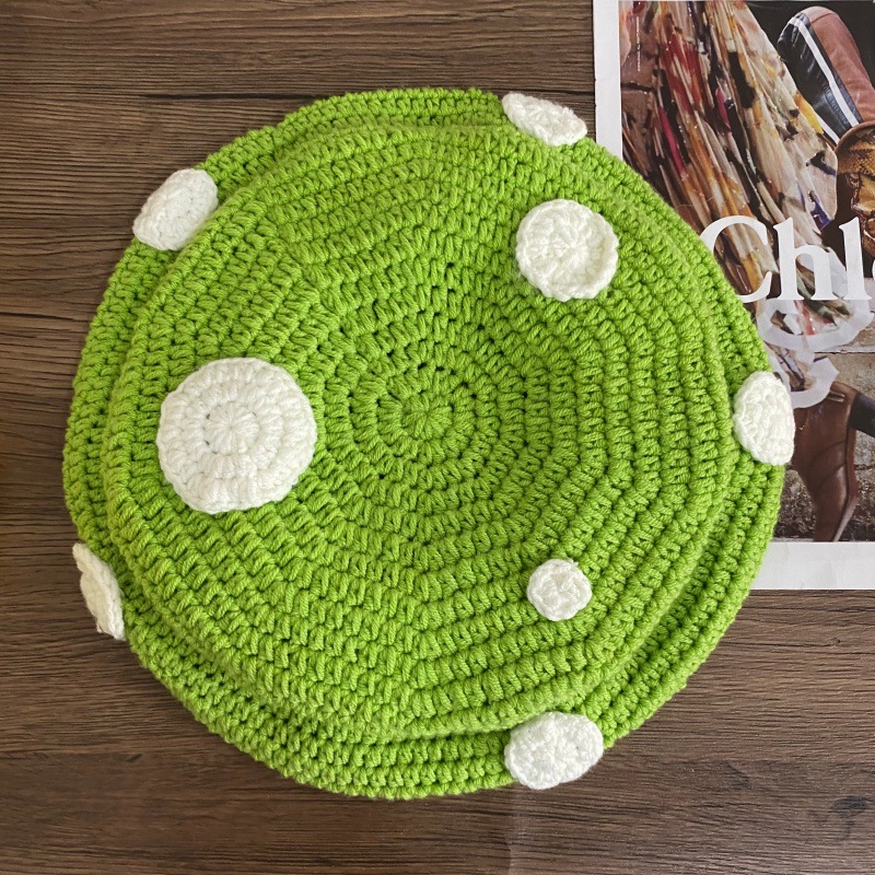 Free delivery hat Fashionable knitted hat simple solid color daily dirt resistant warm and cold hat