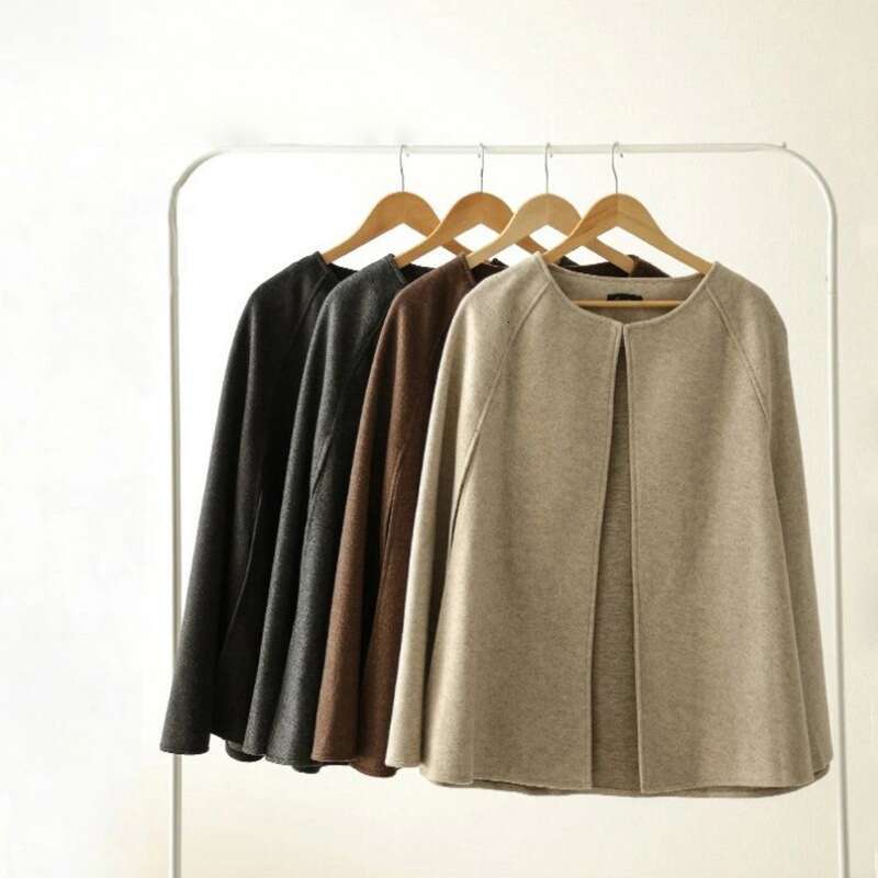 New Coat Autumn Versatile Outerwear, Wool Shawl For Women, Cross-Border Amazon Bestseller B5