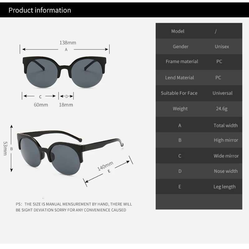 Sunglasses Oversized Sun Glasses Cat Eye Vintage Lens Mirror Female Eyewear Goggles for Women UV400 Gafas De Sol