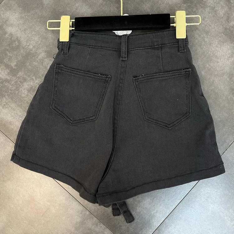 Customized Summer Womens Goods Mini Pencil High Waist Knitted Asymmetric Technology Pocket Retro Midi Elegant 250401