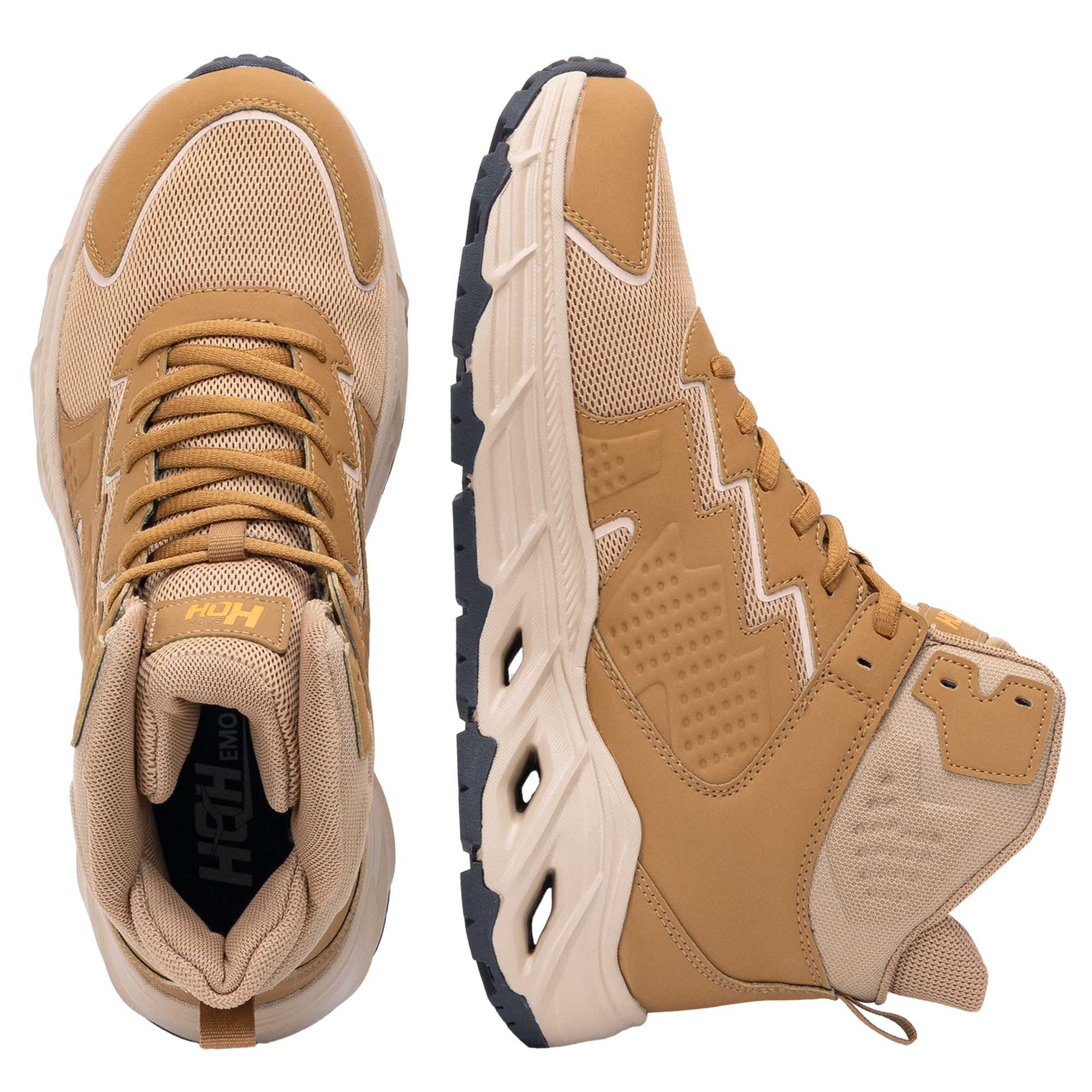 Designer shoes Men's Hiking Shoes Running Shoes Sports High-top Sneakers Outdoor Three-Hole Sneakers Fashionable Breathable And Non-slip Walking 