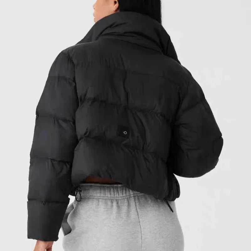 Thicken Warm Cotton-padded Jacket Sport Puff Parkas Women Winter Classic Stand-up Collar Loose Cotton Puffer Short Coat Outdoors J251105