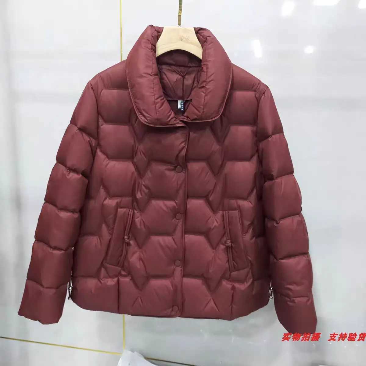 Women Down Coats Solid Loose New Hooded 90 White Duck Down Jacket Puffs Female Outerwear Autumn Winter 2024T251105