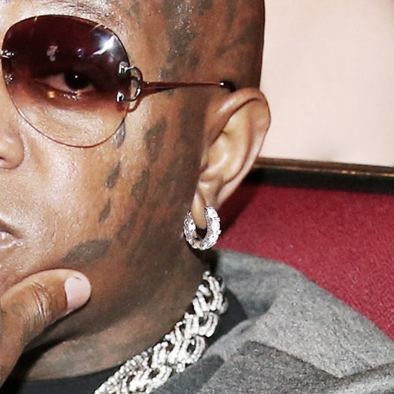 2025 Ins Top Sell Hip Hop Luxury Jewelry 925 Sterling Silver Round Cut 5A Zircon CZ Diamond Elegant Sparkling Handmade Women Men Clip Earring Gift