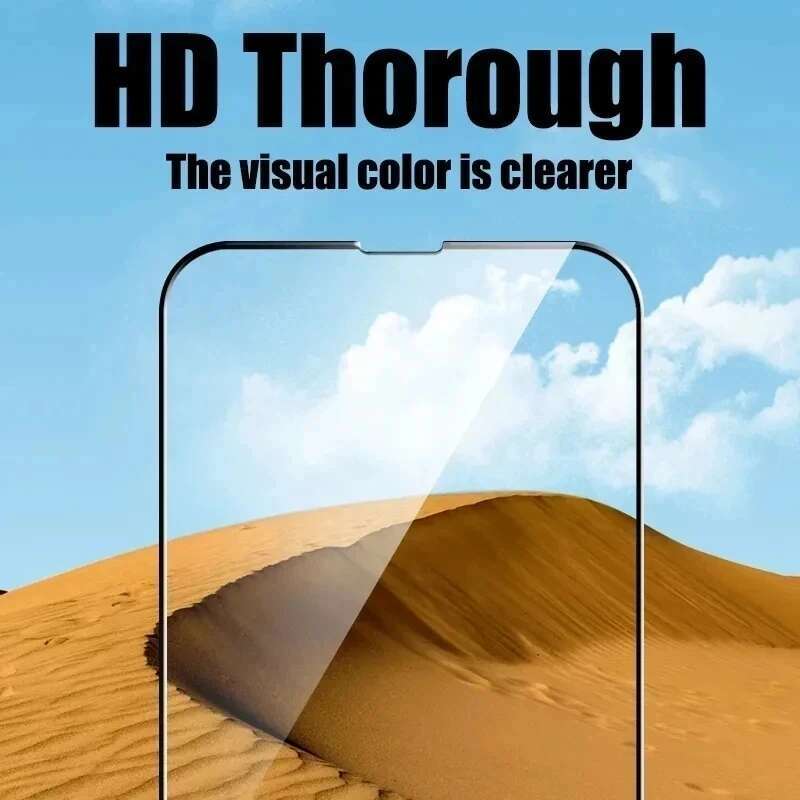 1-5PCS 9D Tempered Glass For iPhone 16 Pro 15 14 13 11 12 Mini XR X Xs Max 7 8 Plus SE 6s 16pro 15pro 13pro Screen Protector