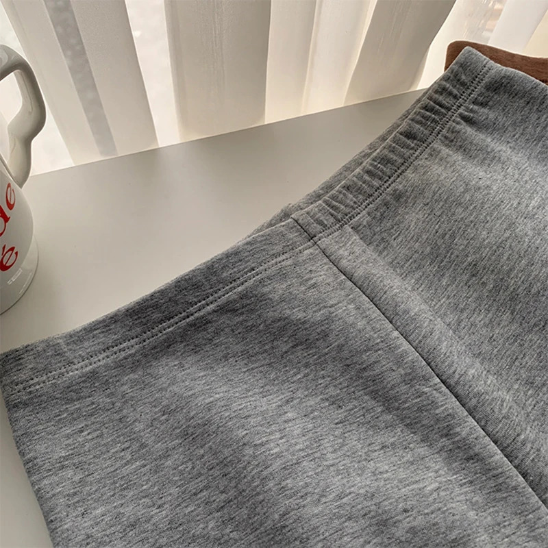 Womens casual cotton high waisted shorts simple basic ultrathin running sports solid stretch comfortable knitted yoga 250401