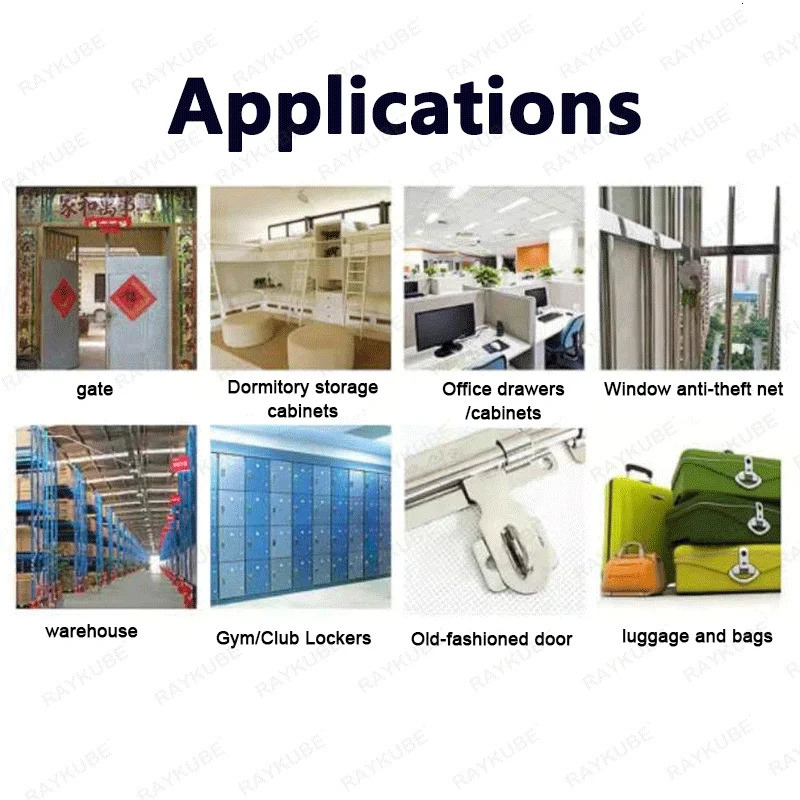 RAYKUBE P2 Smart Fingerprint Padlock Waterproof Zinc Alloy Biometric Padlocks With Buit-in Rechargeable Battery 250402