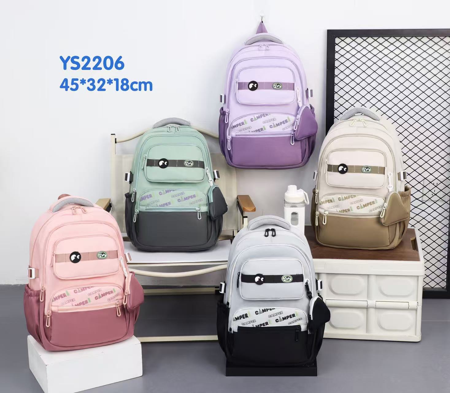 Large Capacity Cute Backpack for Students - Stylish Travel Backpack YS2202, YS2205, YS2206, YS2208