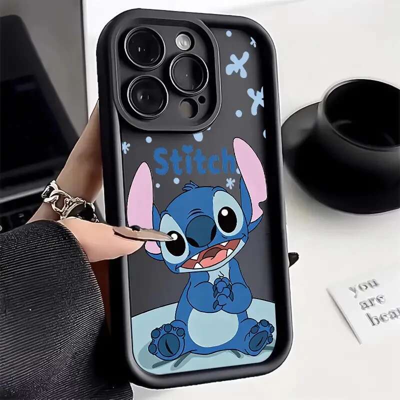 Happy Cute Phone Case For iPhone 16 15 14 13 12 11 Pro 7 8Plus XR XS Max Mini Anti Fall Shy Kawaii Soft Cover Cartoon