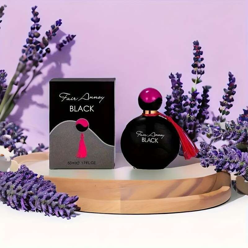 Premium Black Perfume, 50ml, Dubai Style Eau de Toilette, Fragrance, Natural Base, Jasmine Lemongrass Blend, Long-lasting Floral Scent, Exquisite Pack