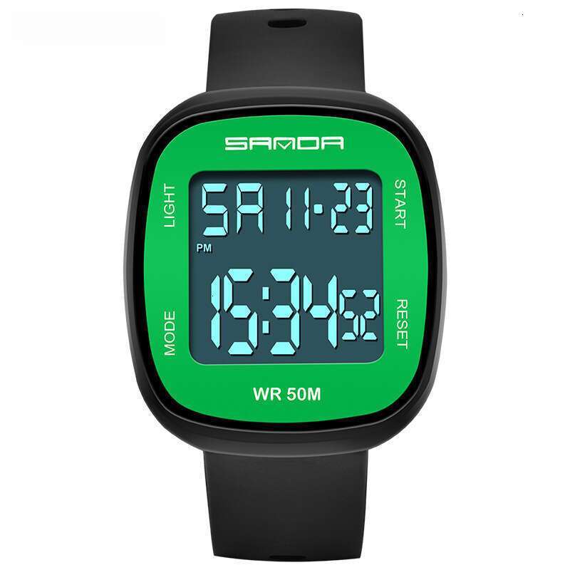 DHwatches Sanda New Ultra-Thin Watch for Men and Women, Student Electronic Watch, Simple Trendy Fashion Multi-Function Luminous Waterproof Wristwatch