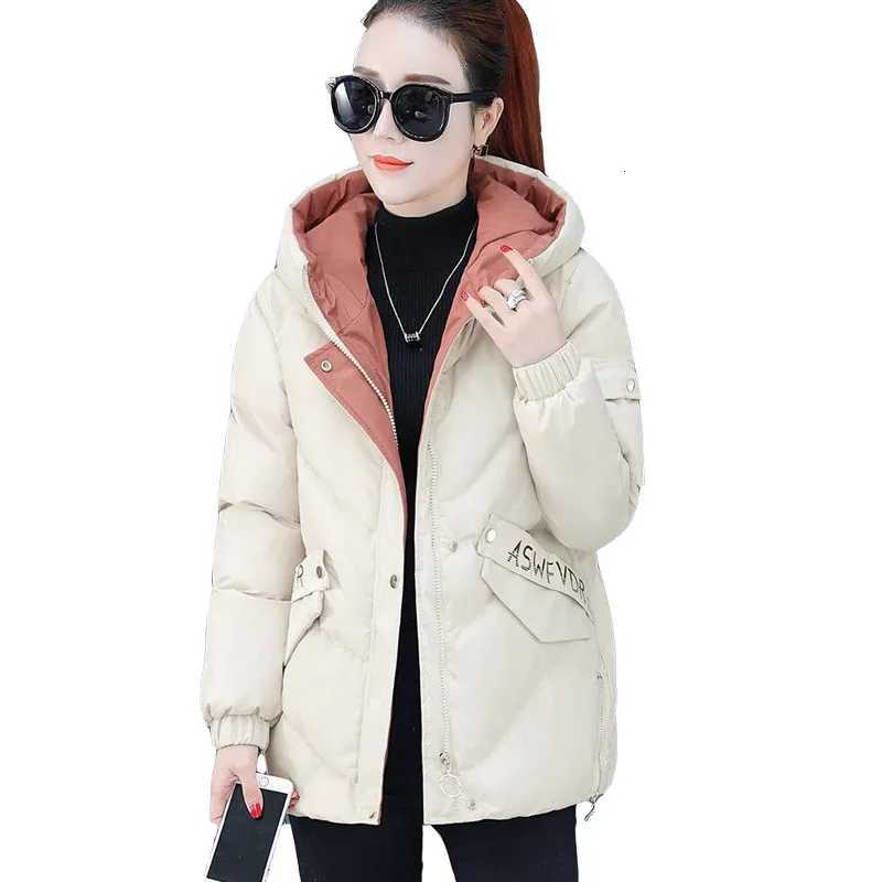 2022 New Winter Women Parkas Hooded Warm Thicken Coat Wadded Jacket Female Down Cotton-Padded Short Parka Gilrs jaqueta femininaT251105