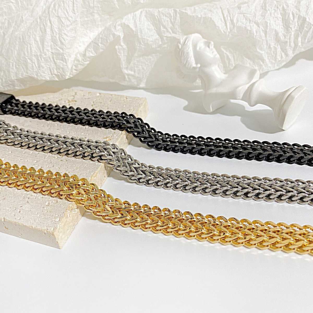 Fashion Men Cuban Bracelet Stainless Steel Women Bracelet On Hand For Couple Unisex Wrist Chain JewelryXJ251105