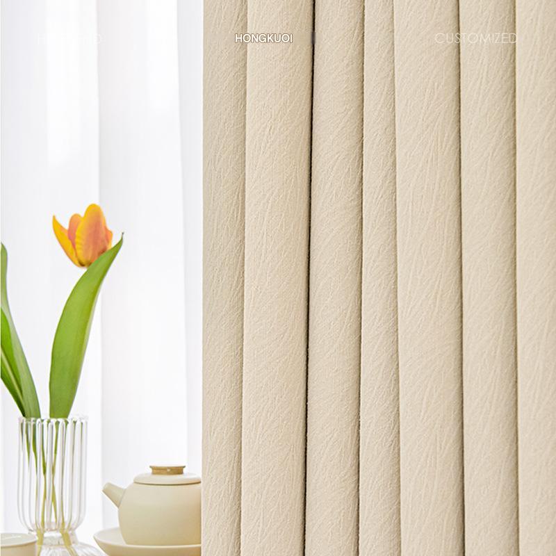 A12 Red Wide Thickened Cheese Cashmere Jacquard Blackout Chenille Original Quality High Weight Curtain
