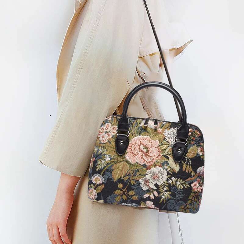 SA Tapestry Women Handbag Shoulder bag Crossbody Satchel Messenger Bag For office worker ladies P ra Parttern