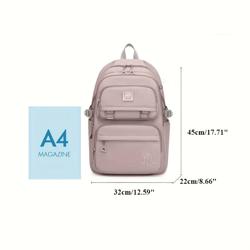 Large Capacity Students Backpack Casual Waterproof Nylon Double Shoulder Bag Fashion Travel College Bag 251104