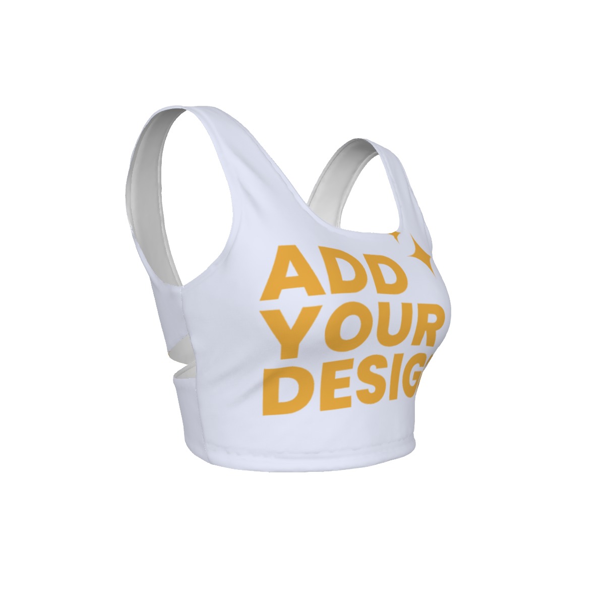 Women's Back Cross Sports Bra All-Over Print, Medium Support Workout Bra with Removable Pads, Crisscross Back Fitness Top