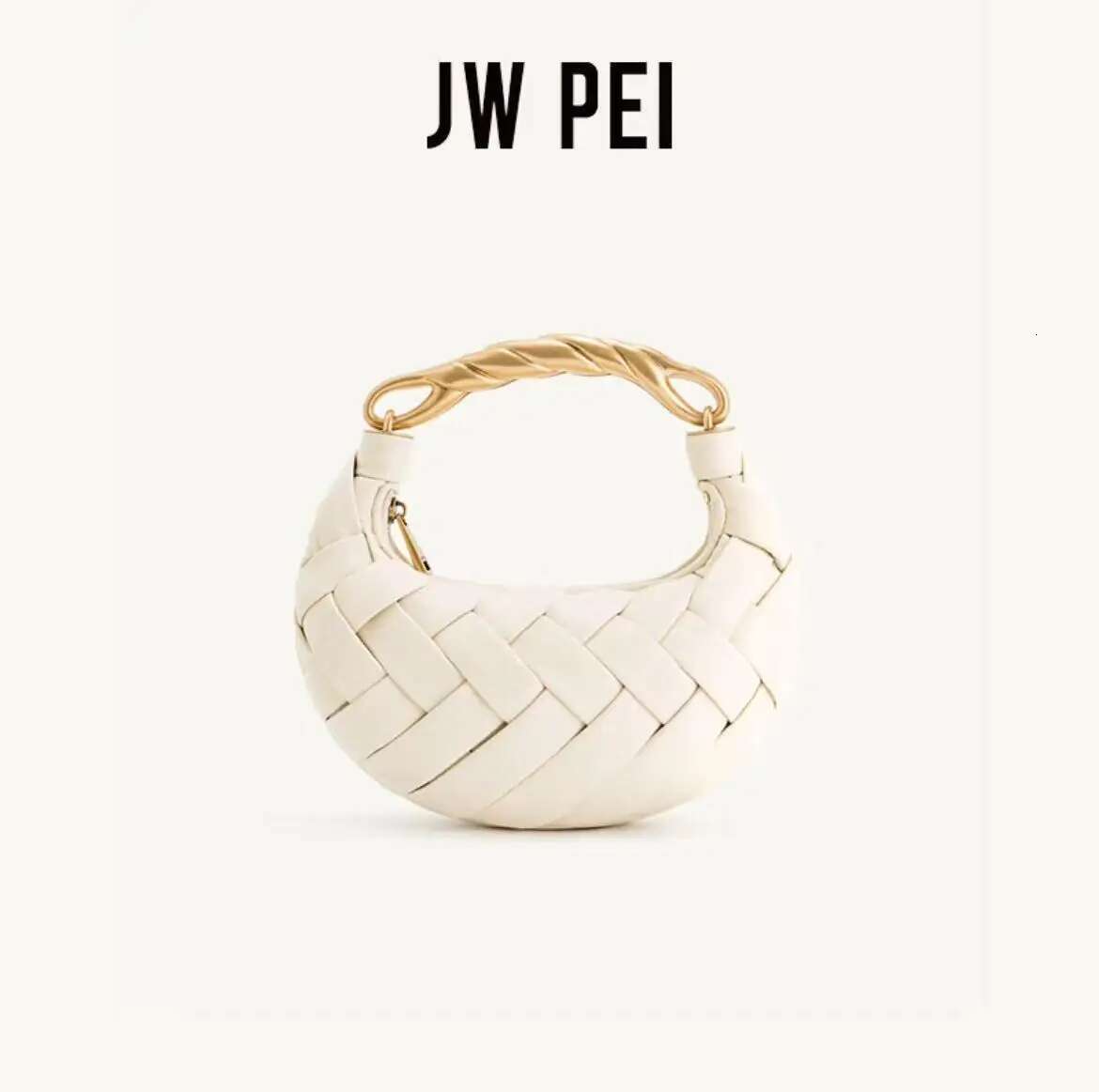 JWPEI Ladies Bird's Nest Bag Niche Design Fashion Woven Bag For Short Trips Hassle-Free