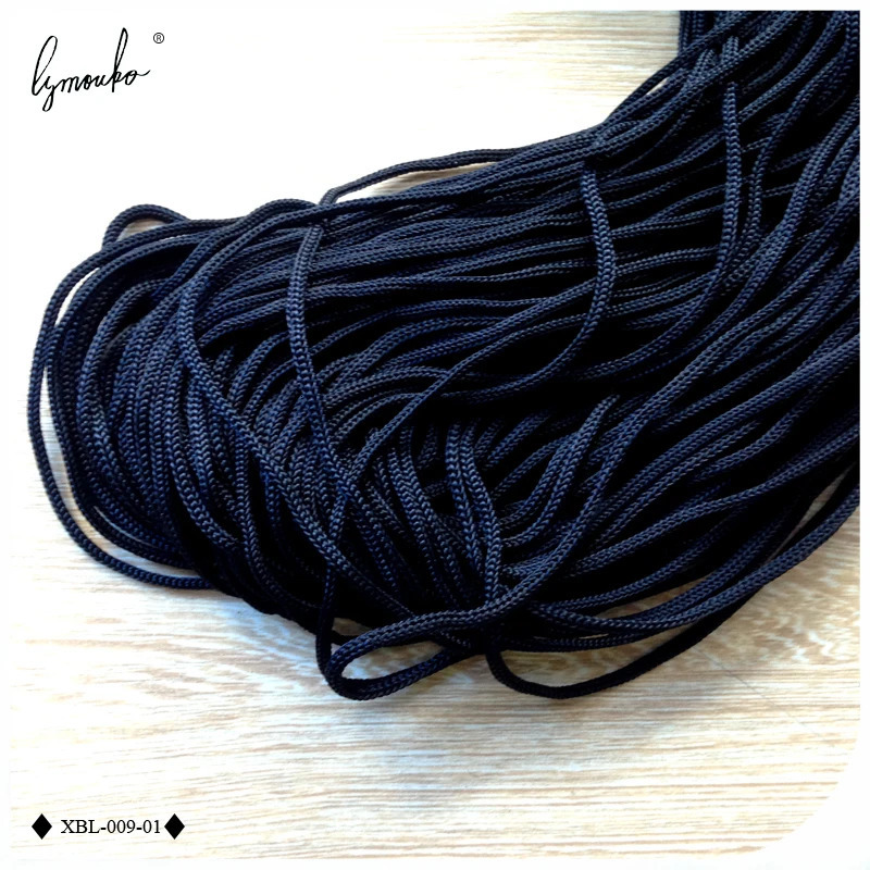 Lymouko 100pcs/Lot Black Color Nylon Glasses String Cord Holder Sunglasses for Travel Eyeglasses Lanyard Neck Rope Strap 250403