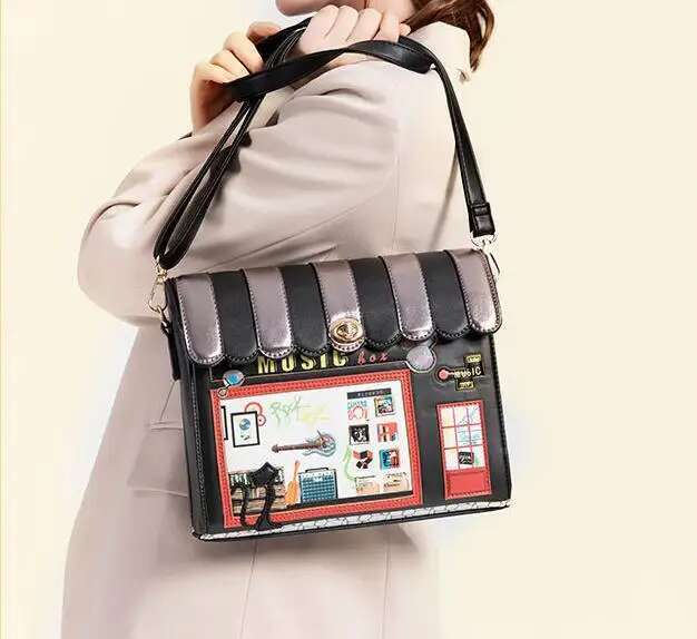 Designer Handbag For Fashion Beautiful House Shape Shoulder High Quality Women Crossbody Style Messenger Bag