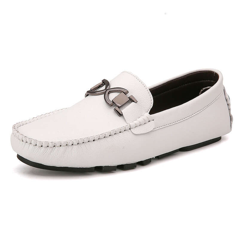 British style set foot bean 2023 spring and autumn suede casual men's big size shoes 39-45 loafers