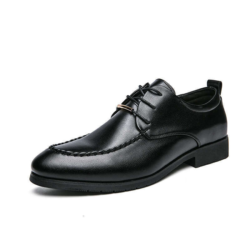 Large Men's Business Dress British Casual Bright Lacquered 38-45 Youth Work Fashion Leather Shoes
