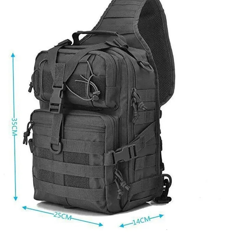 Rilibegan Chest Bag Waterproof Oxford Single Shoulder Bags Tactical Big Capacity Crossbody Camouflage 251030