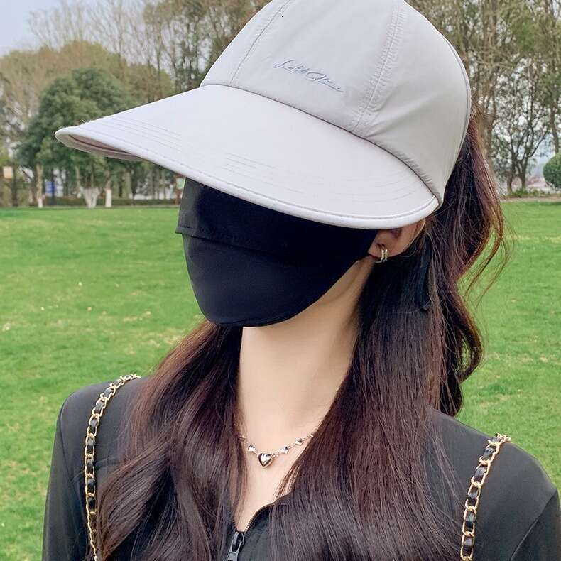 Advanced sunscreen hat with face mask - UPF50+UV protection, full face coverage, ideal for outdoor and summer use