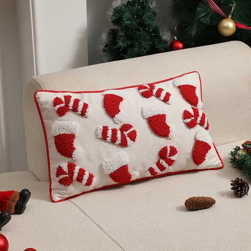 CANIRICA Christmas Supplies Cushions Cover Home Christmas Home Decoration Pillow Cover for Living Room Sofa Party 30x50cm Y251105