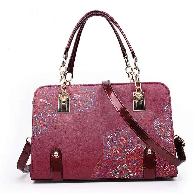 2018 Spring New Handbags Women Fashion Shoulder Korean Wer Printing PU Leather Tote Elegant Lady Messenger Bag Lmy01