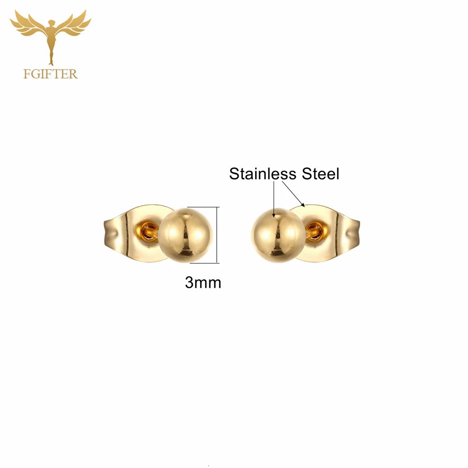 6 Pairs Small Stainless Steel Stud Earrings Set Cute Animal Fish Dolphin Shell Starfish Turtle Ball Girls Jewelry Christmas Gift 251104