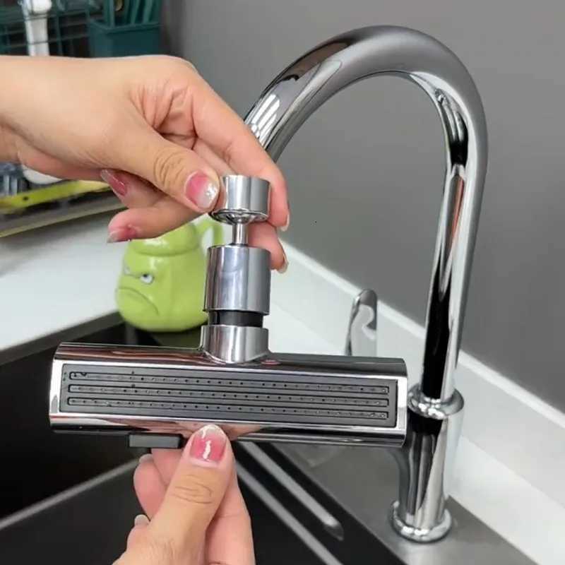 Three-speed Waterfall Water Outlet Mti-function Faucet Extender Universal Rotating Nozzle Splash-proof Kitchen Artifact Y251104
