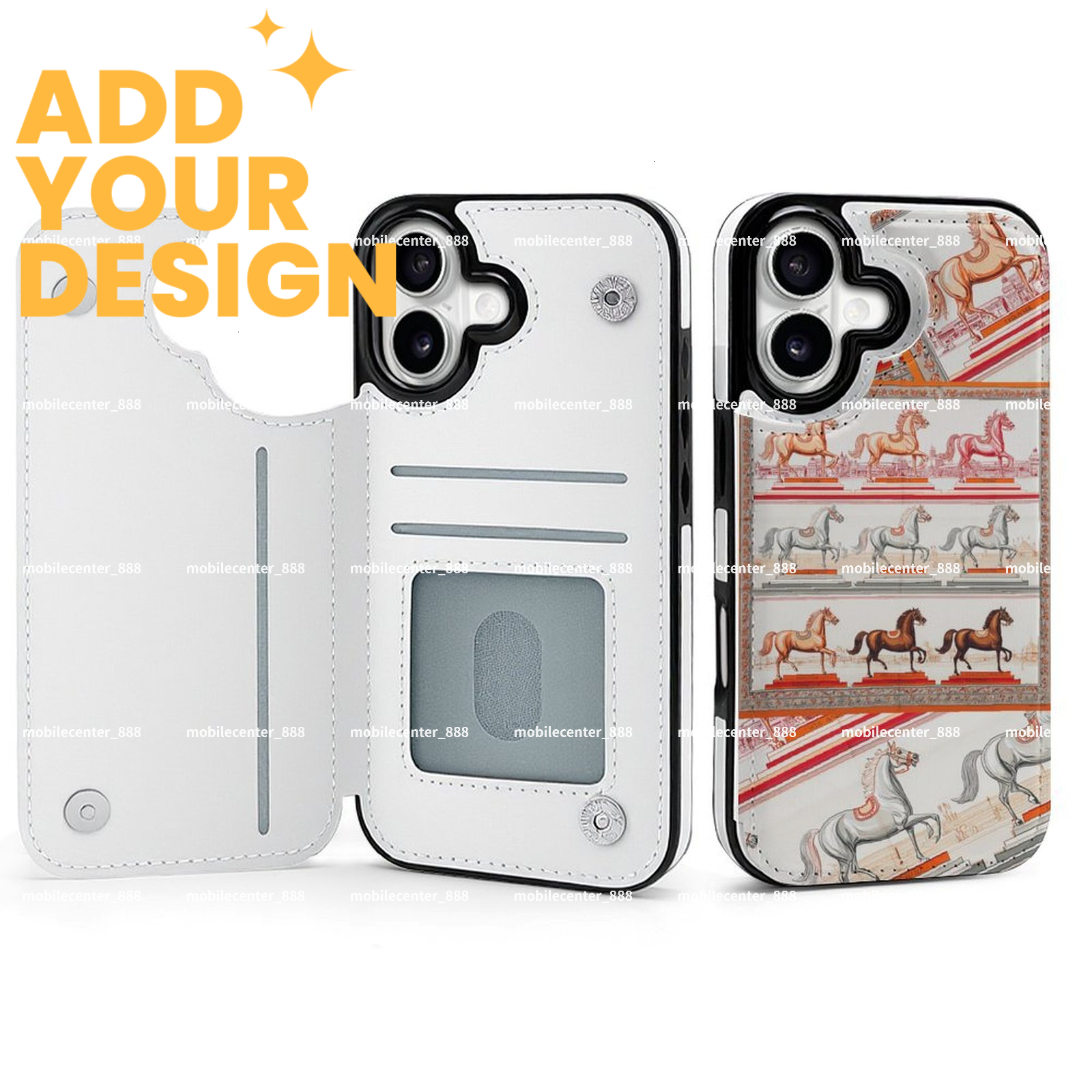 Her custom H Designer iphone case 17 16 case luxury case for iPhone 17 16 15 Pro Case: Customized Flip leather style Phone Cases Slim Anti Yellowing M