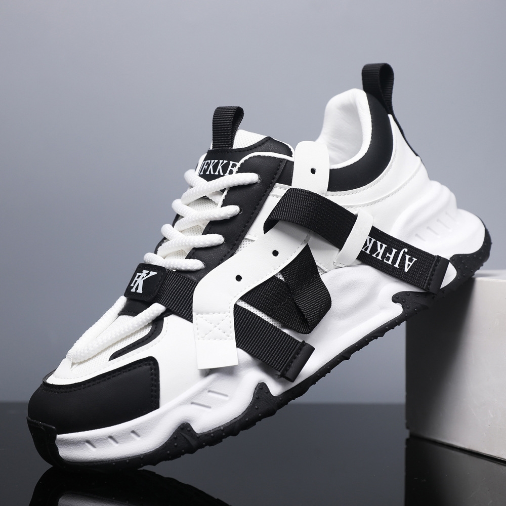 designer shoes new Men's sports shoes spring style fashionable shoes for men thick-soled height-increasing trendy all-match height-increasing