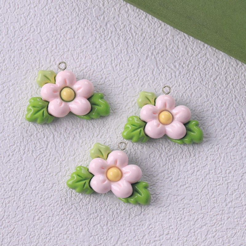 10 Kawaii Rabbit Strawberry House Resin Charm Cute Cartoon Animal Earrings Keychain DIY Jewelry Pendant 250325