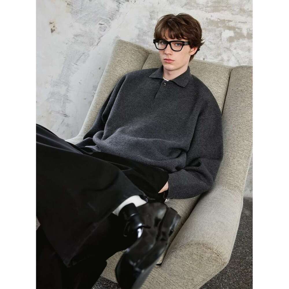 Cross-Border Versatile Heavyweight Sweater Spring And Autumn Fashion Simple Lazy Harajuku New Ins Style Artistic Temperament Trendy B5