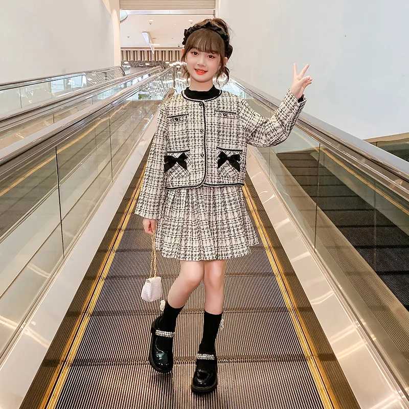 Buttful Knot Coat Pleated Skirt Two Piece Set Spring and Autumn New Fashionable Sweet Casual Temperament Set Y251105