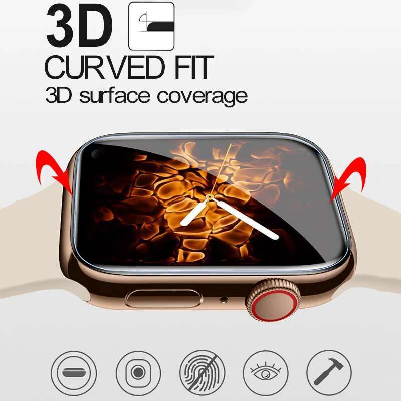 UV Curved Tempered For Apple Watch 44 38 42 40 41 45 MM 45MM 44MM Glass iWatch Series 8 9 4 5 6 SE 7 3 2 Screen Protector