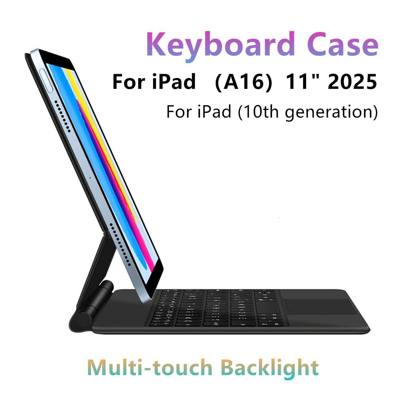 Keyboard Case For iPad A16 11 inch 2025 11th 10th generation Magic Smart Cover Folio Magnetic A3354 A3355 Mti-touch Backlight H251105
