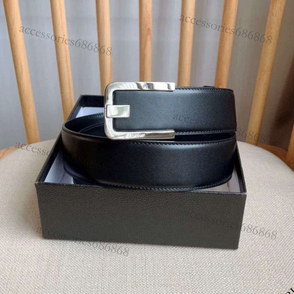 Belt Top Layer Cowhide Genuine Leather High-end Belt Alloy Buckle Slim Profile Ideal Gift Men's Choice