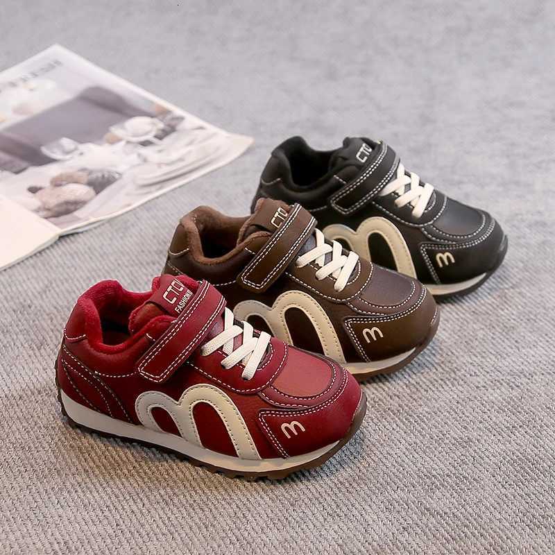 Children Tennis Shoes Suede Warm Soft Bottom Kids Sports Shoes Hookloop 2025 Winter New Boys Girls Casual Shoes Non-slip TrendyT251105