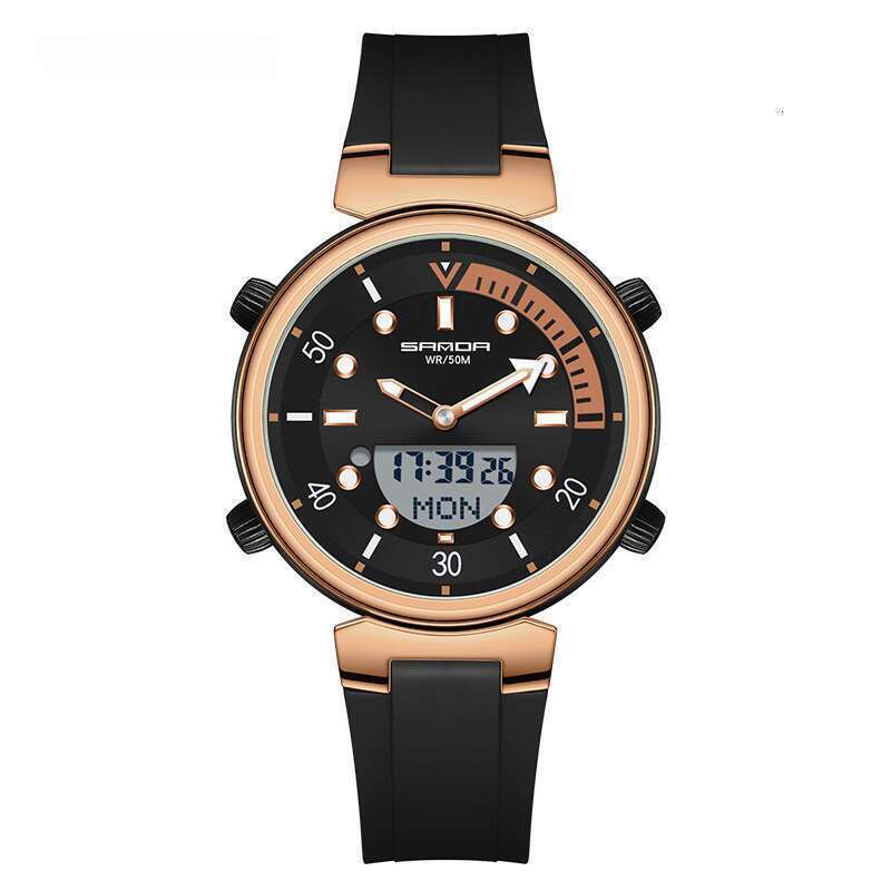 DHwatches SANDA New Alarm Clock Luminous Fashion Trend Versatile 3122 Electronic Watch Multifunctional Unisex Wristwatch
