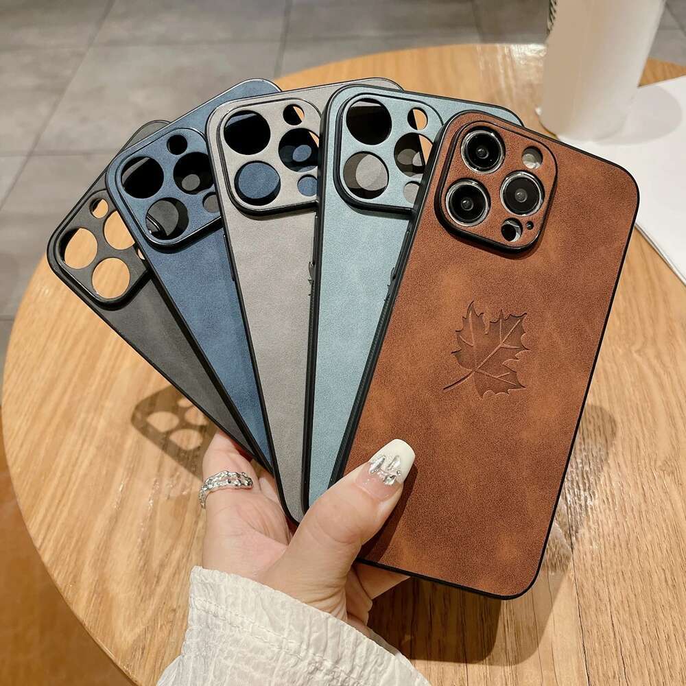 Leather Retra Case For iPhone 16 15 14 13 12 11 Pro Max Plus iPhone15 iPhone14 iPhone13 iPhone12 iPhone11 Comfortable Full Cover