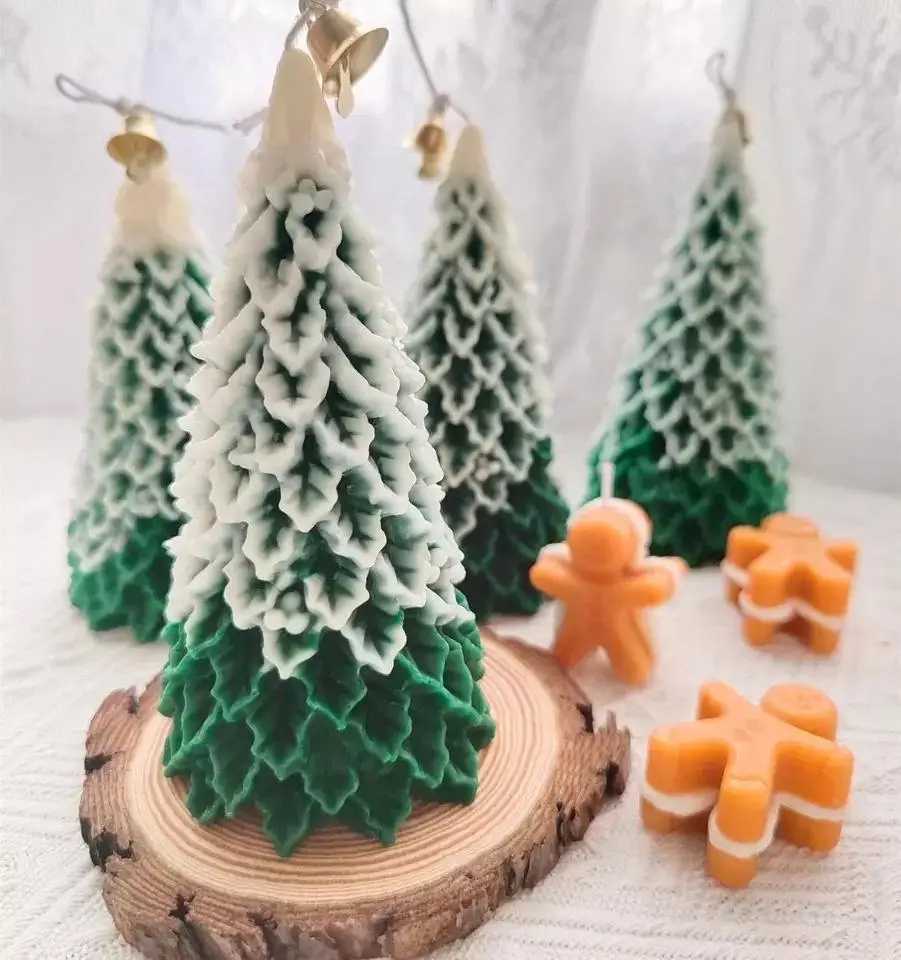 Christmas Tree Scented Candle Soy Wax Christmas Cedar Candle Atmosphere Decoration Event Holiday Gift C251105