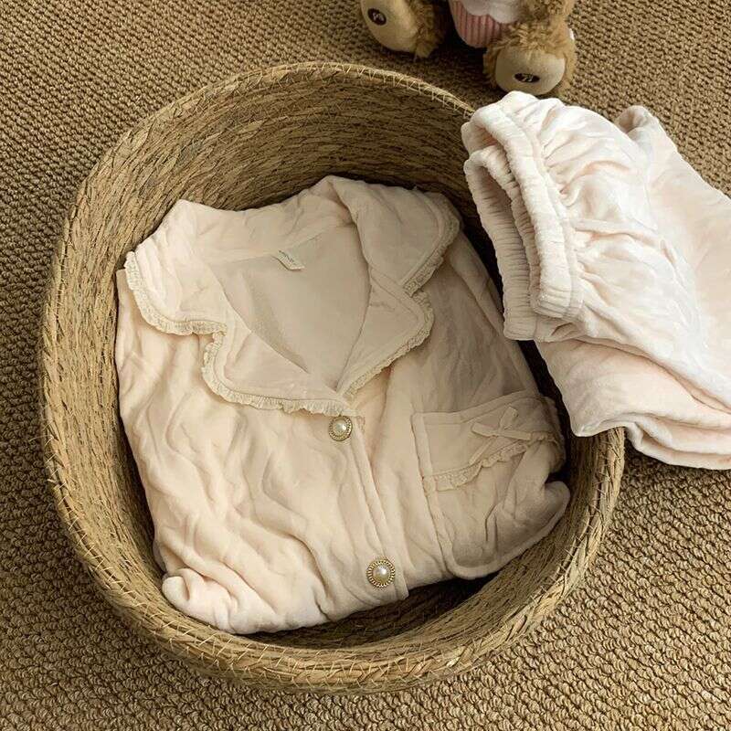 Pajamas Designer Pajama Velvet Jacquard Thickened Woven Pure Cotton 2026 Winter Autumn Spring Luxury Pajama Set Pajama for Women High Quality