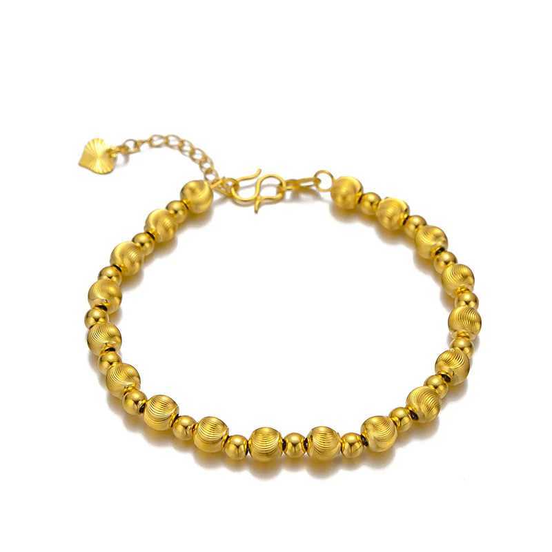 24k Real Gold Cats Eye Gold Bead for Women with Simple and Fashionable Style Versatile Gold Jewelry C251105