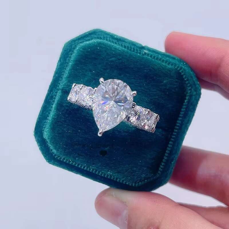 5cts Main Stone Luxury Vintage Engagement Ring Moissanite Ring White Gold