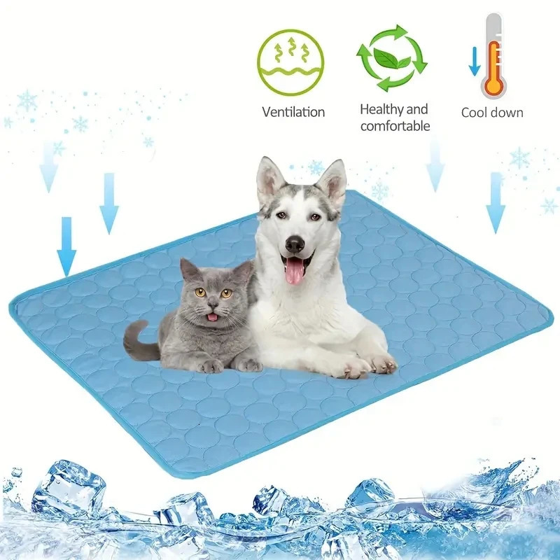 Dog Cooling Mat Summer Pet Cold Bed Large For Small Big Dogs Pet Accessories Cat Durable Blanket Sofa Cat Ice Pad Blanket 250402