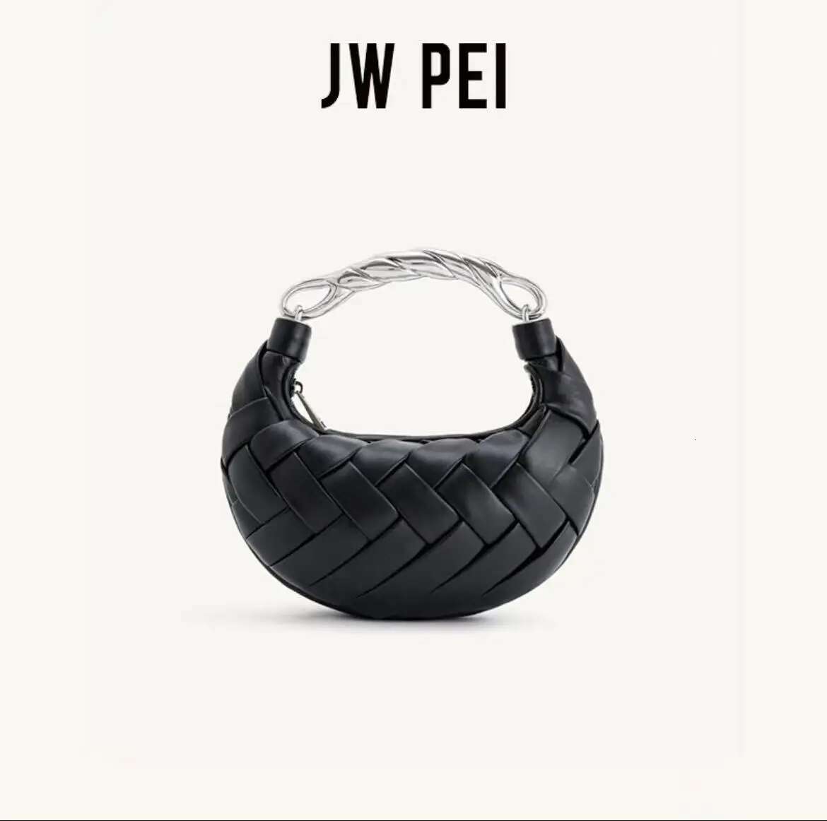 JWPEI Ladies Bird's Nest Bag Niche Design Fashion Woven Bag For Short Trips Hassle-Free