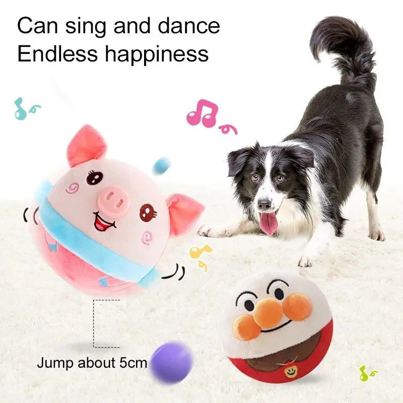 Pet intelligent cat toy electric automatic plush bouncing toy interactive toy automatic moving kitten toy for indoor play 250402